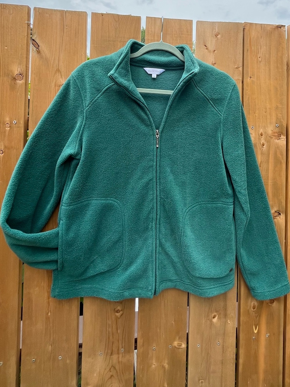 Northern Reflections Forest Green Full‑Zip Teddy Fleece Jacket
